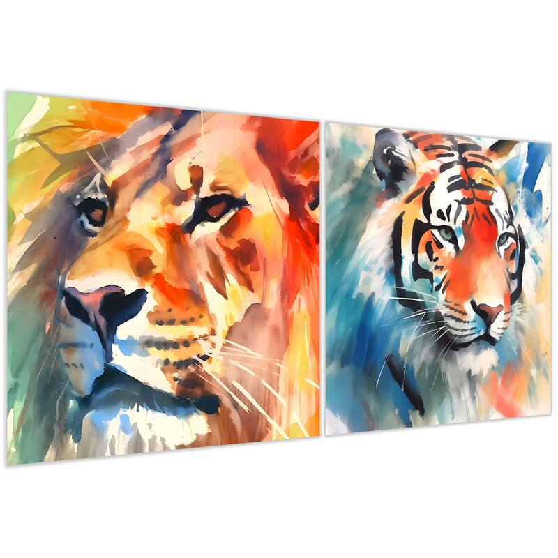 Empire Art Direct Regal Strength Printed Tempered Glass Wall Art - Multi-Color