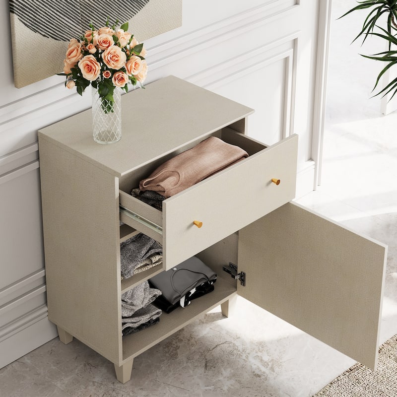 WAMPAT 3-in-1 Dresser Chests with 8 Drawers and 2 Doors for Bedroom