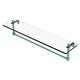 preview thumbnail 18 of 55, Allied Brass 16 Inch Glass Vanity Shelf with Integrated Towel Bar 22 - Sea Foam Green