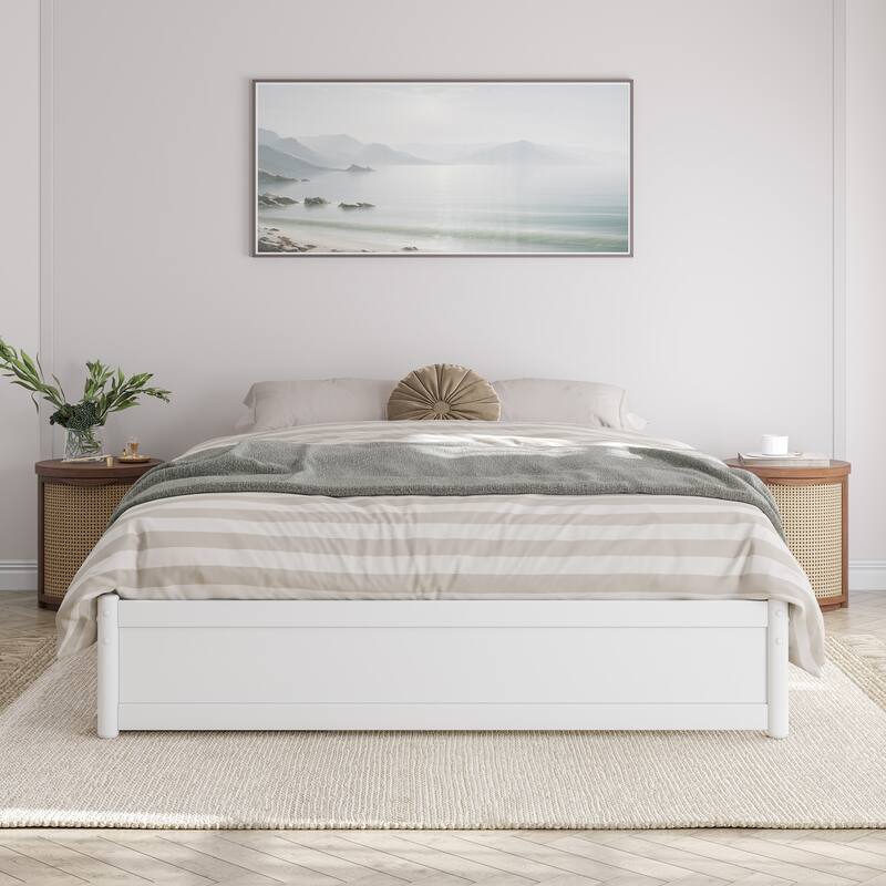 Barcelona Panel Platform Bed with Storage Drawers