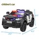 preview thumbnail 12 of 26, Electric Police Car for Kids with Remote Control, Lights, Music & Siren, 12V Battery Powered
