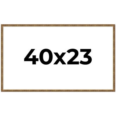 40x23 Frame Gold Picture Frame - Complete Modern Photo Frame Includes