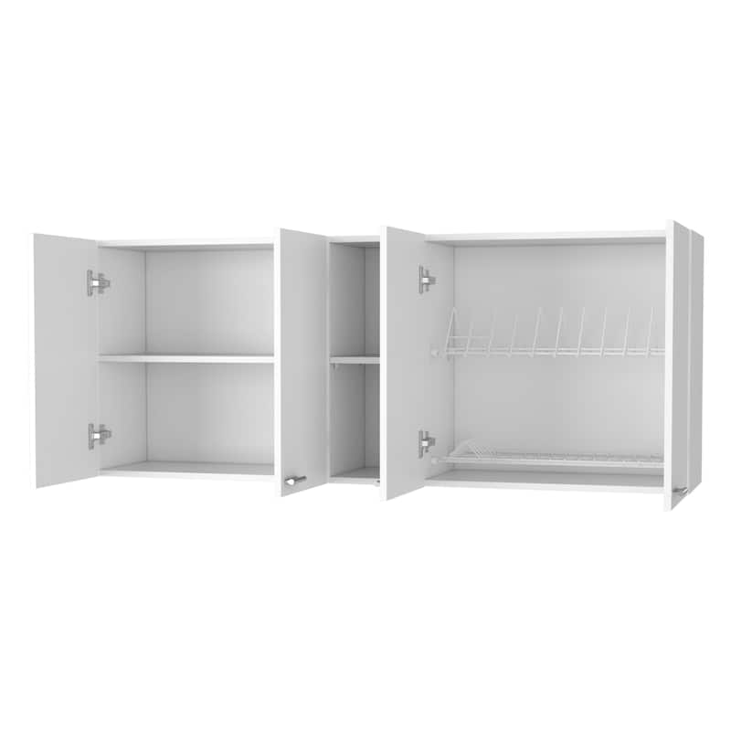 Menlo 59-inch Four Swing Doors Wall Cabinet