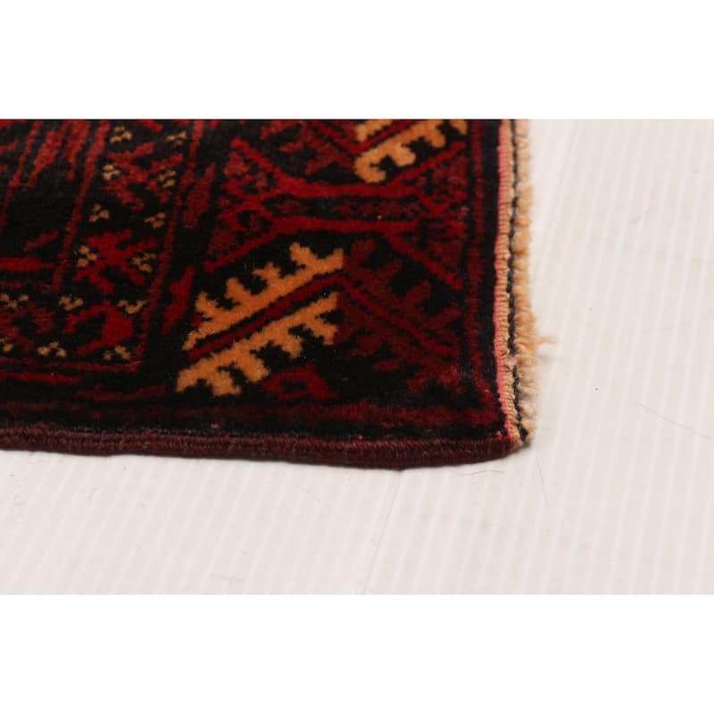 Teimani Red Rug 3'11" x 5'9" - 3'11 x 5'9