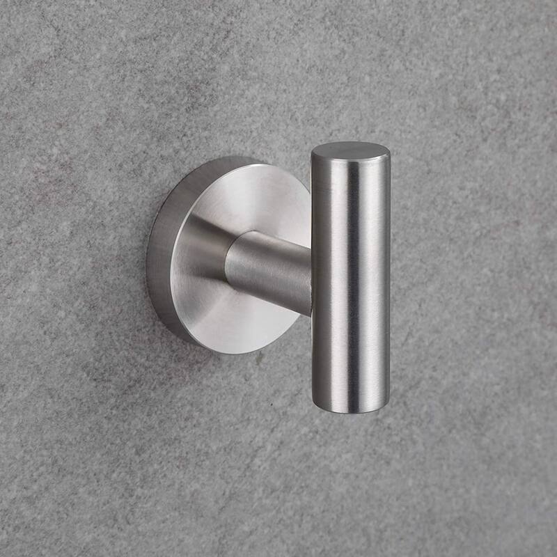 Interbath 6 Piece Stainless Steel Bathroom Towel Rack Set Wall Mount