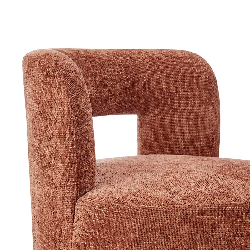 NPD Furniture Jazzlyn Chenille Swivel Accent Chair