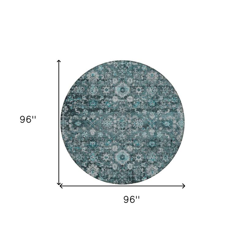 HomeRoots Oriental Traditional Rectangle Outdoor Rug