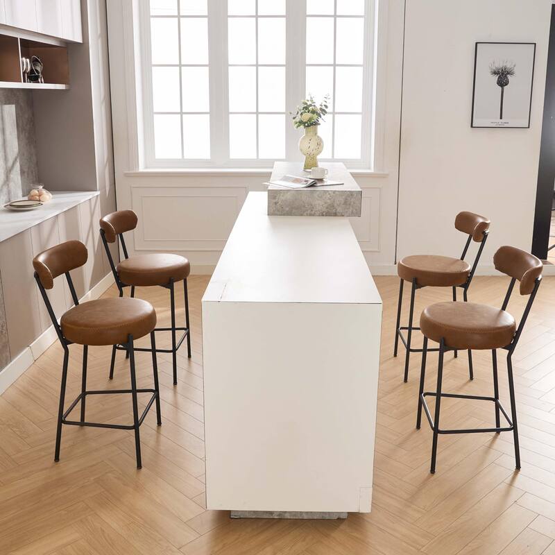27" Modern Counter Stools Set of 2