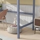 preview thumbnail 15 of 29, Twin High Loft Bed, Rubber Wood Loft Bed with Safety Guardrail, Built-in desk, Ladder