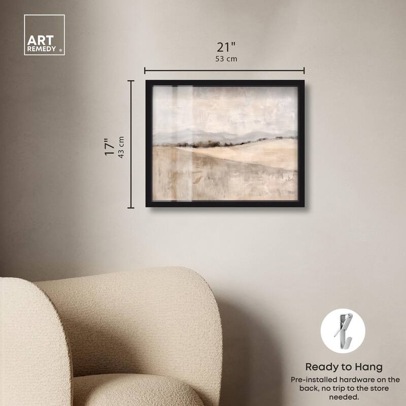 Distant Hills II Shadowbox by Art Remedy