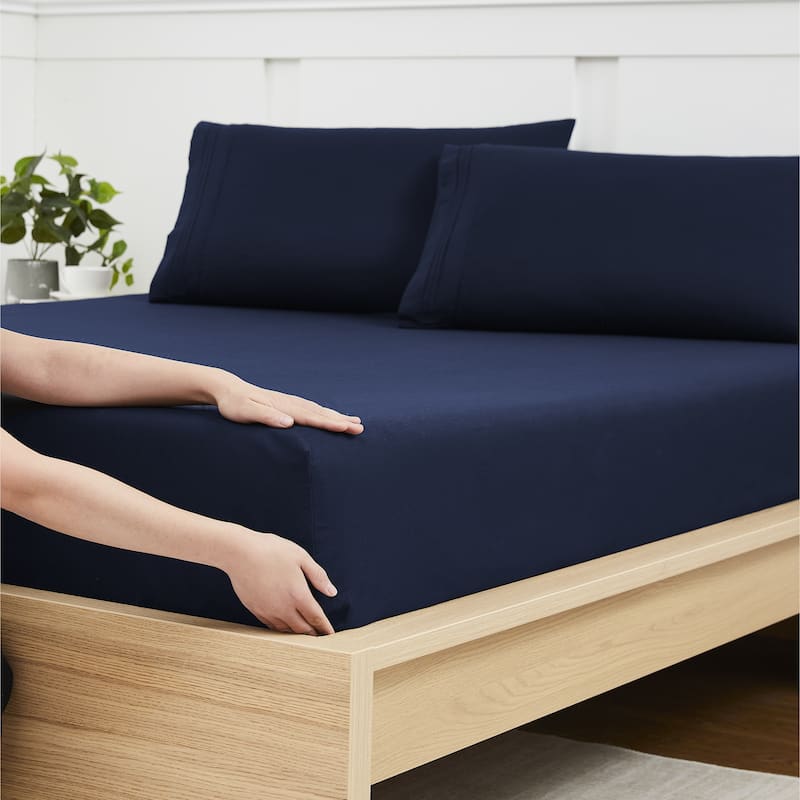 Sweet Home Collection 1500 Series Microfiber Fitted Sheet