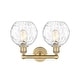 preview thumbnail 5 of 28, Innovations Lighting Athens Water Glass - 2 Light 17" Bath Vanity Light