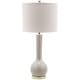 preview thumbnail 4 of 8, SAFAVIEH Lighting 31-inch Mae Long Neck Ceramic Pearl White Table Lamp - 14"x14"x30.5"