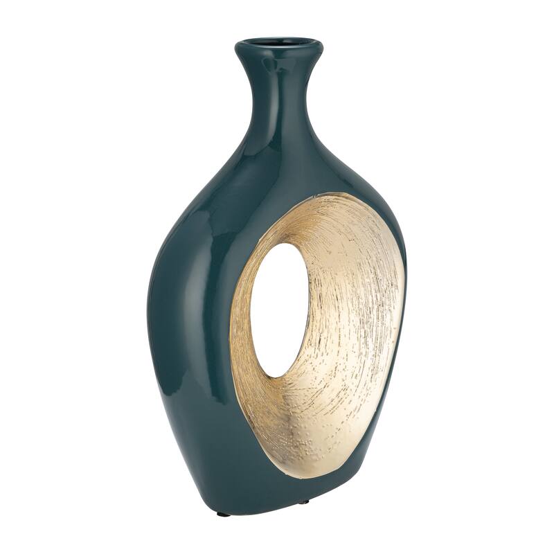 Sagebrook Home Abstract Unique Cut Out Sculptural Vase