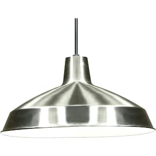 Transitional pendant light nickel hanging light glass, metal kitchen light