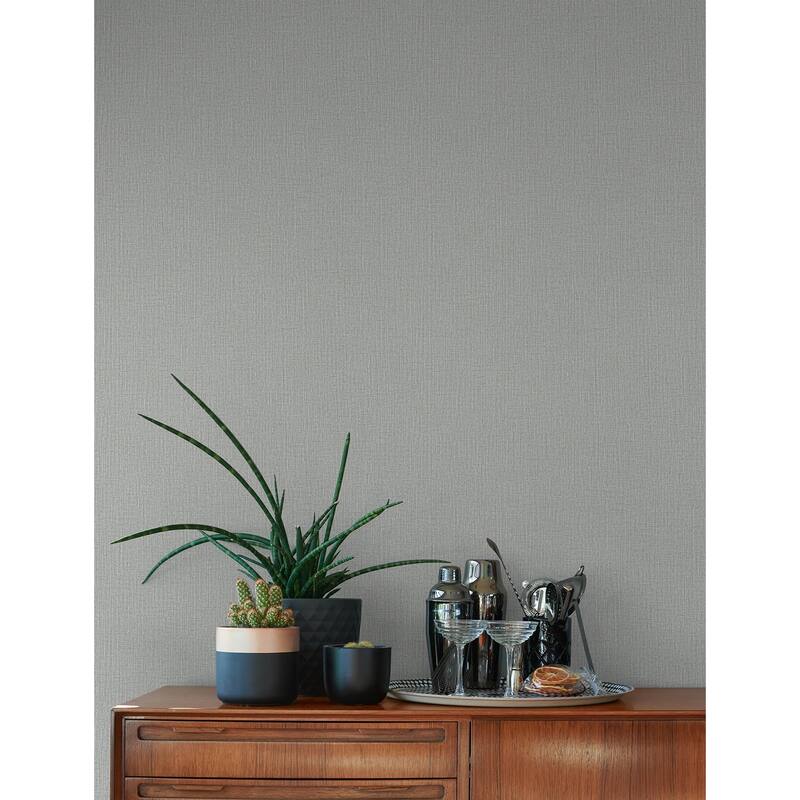 Advantage Hatton Dove Faux Tweed Wallpaper