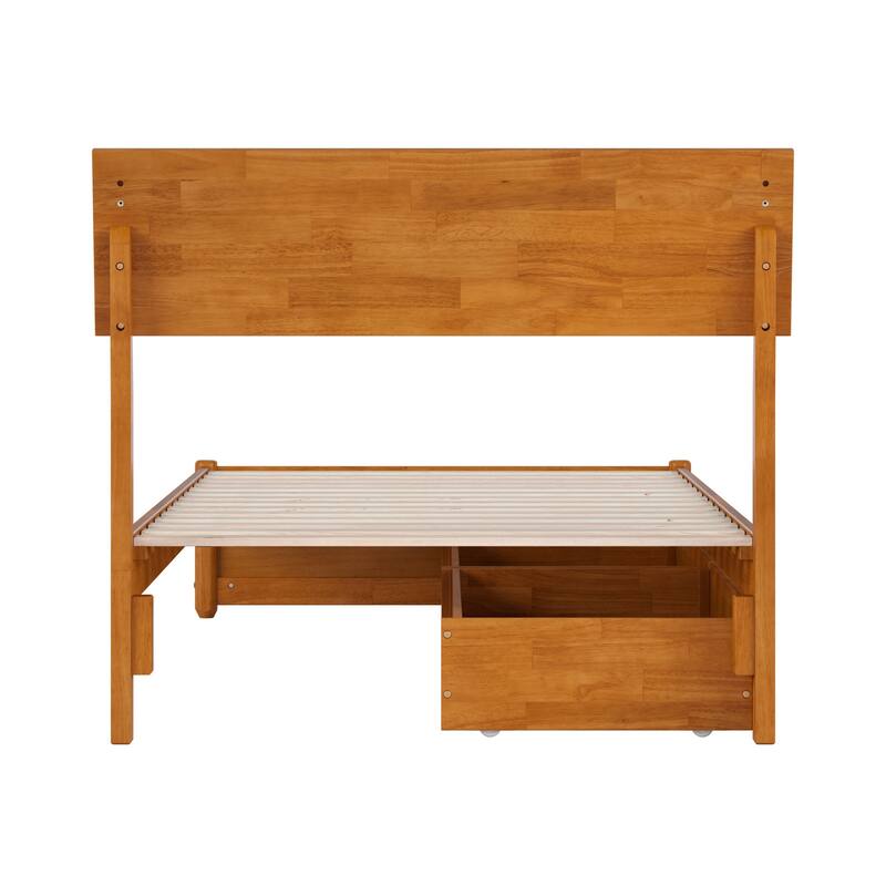 Norla Wood Platform Bed with Storage Drawers