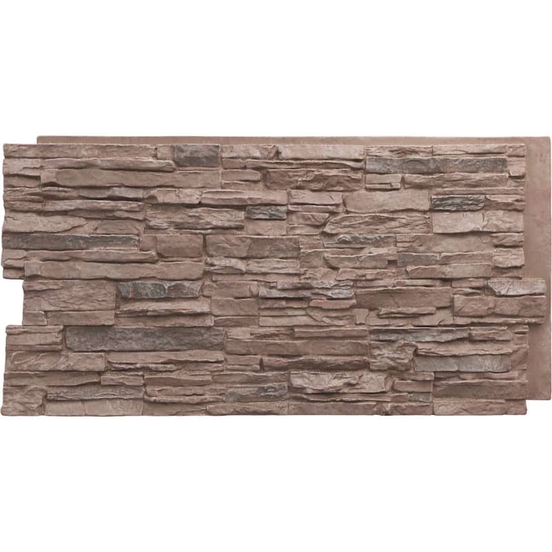 Canyon Ridge Stacked Stone, EverStone Faux Stone Siding Panel