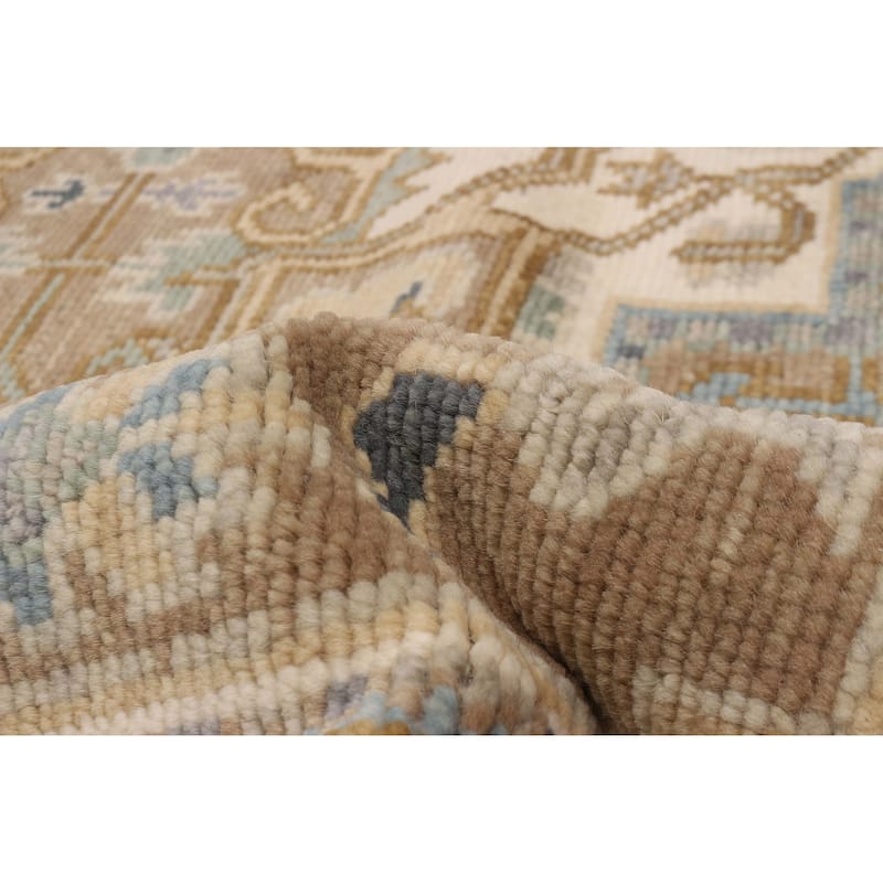ECARPETGALLERY Hand-knotted Jules Serapi Taupe Wool Rug - 7'11 x 9'10