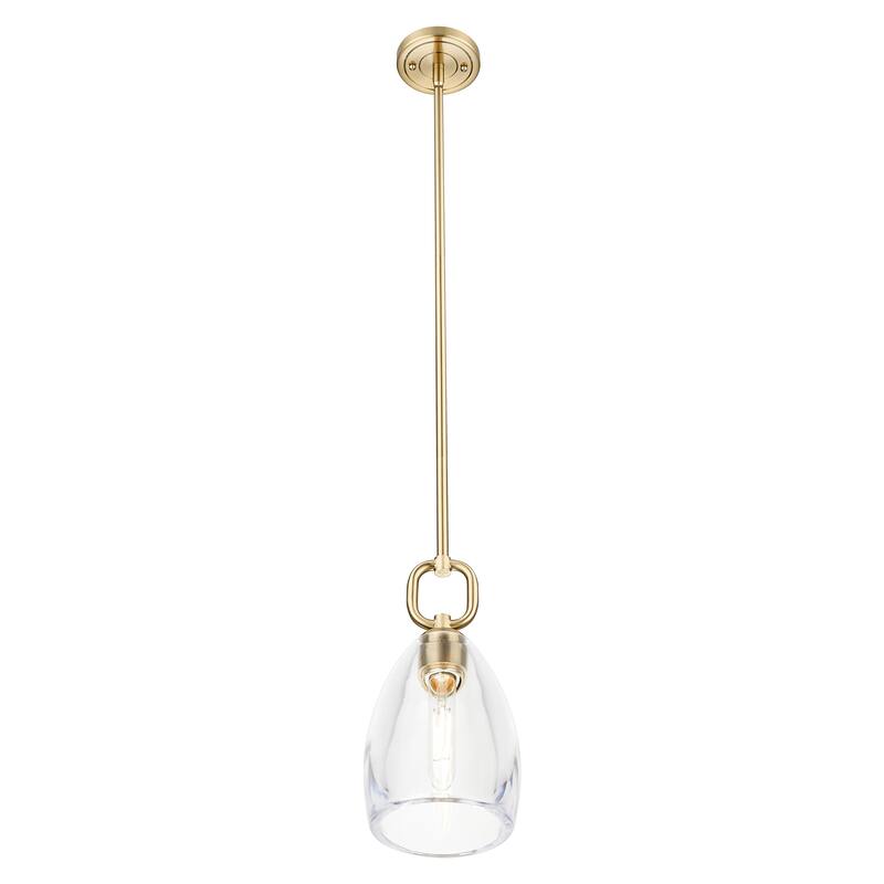 Innovations Lighting Downtown Urban - Hudson - 1 Light 6" Stem Hung Mini Pendant with Flute Shade