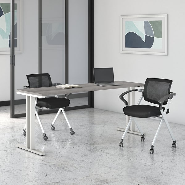 400 Series 72w Training Table With Chairs By Bush Business Furniture On Sale Overstock 31144683