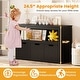preview thumbnail 42 of 42, Costway Storage Cabinet 3 Drawer Chest w/Wheels Large Storage Cube - See Details