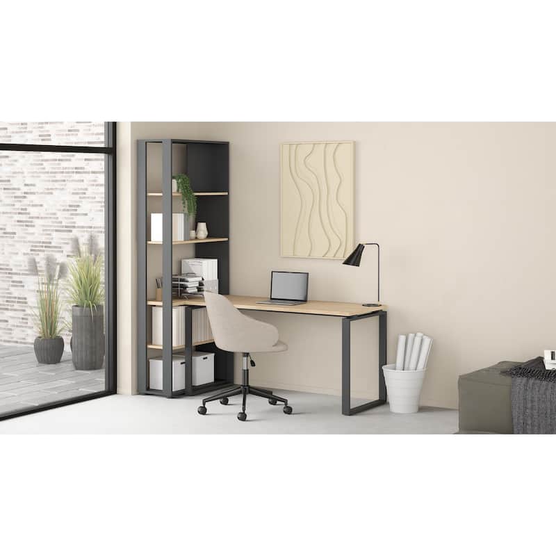 Carson Carrington Sign 5 Shelf Bookcase / Room Divider