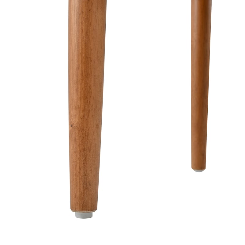 Christopher Knight Home - Modern Rubberwood Dining Chairs with Woven Rope Backrest