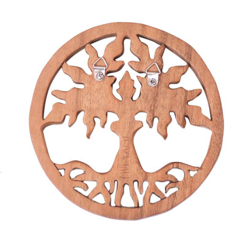 Novica Handmade Paradise Forest Wood Relief Panel
