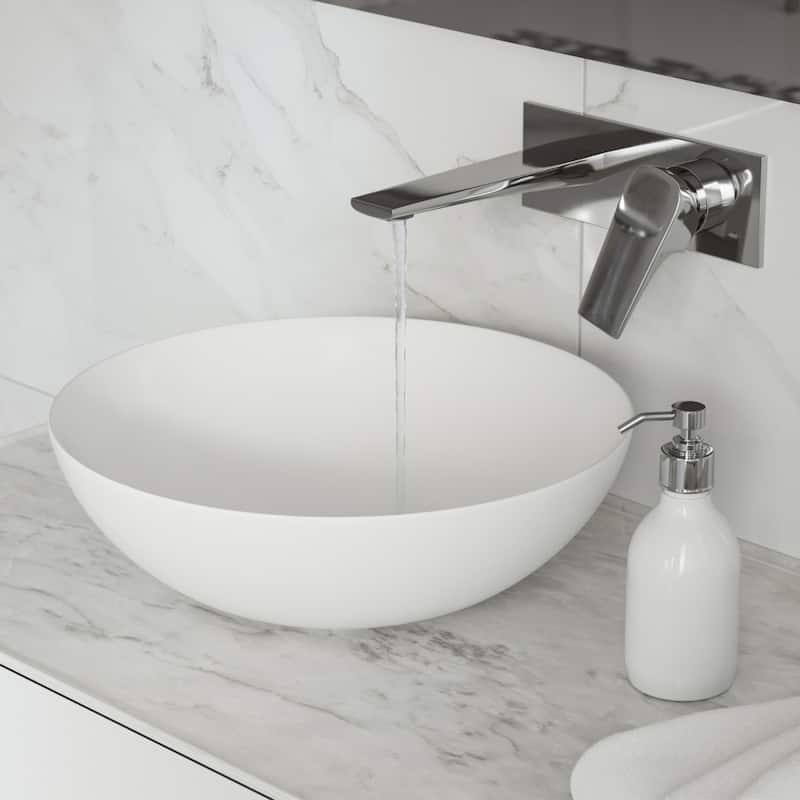 Monaco Single-Handle Wall-Mount Bathroom Faucet - Chrome