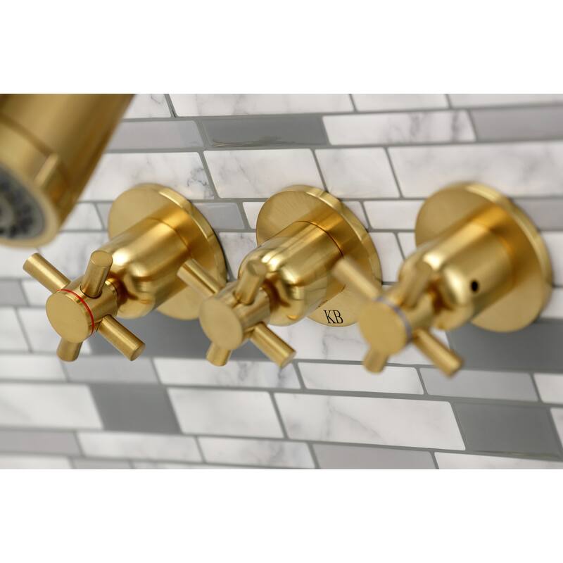 Concord Three-Handle Tub and Shower Faucet