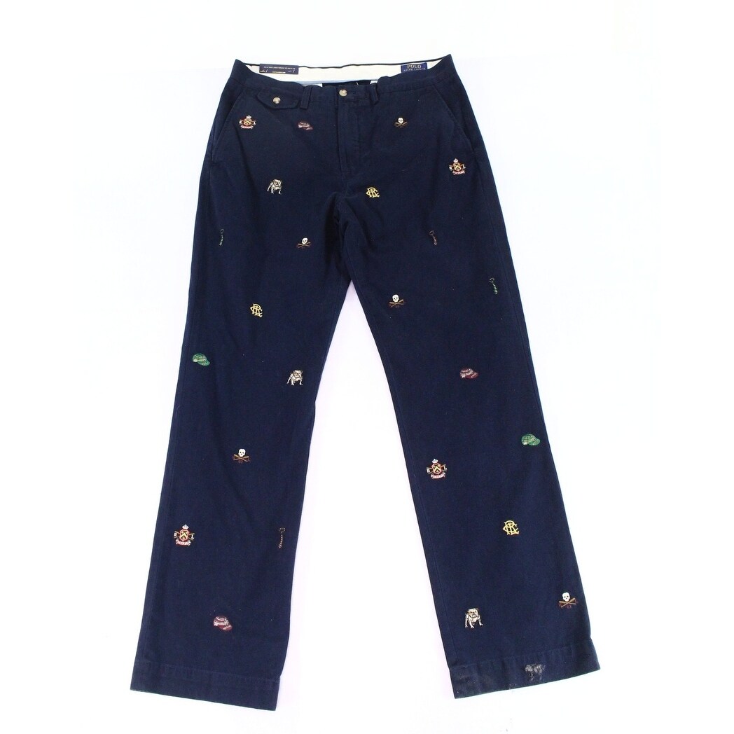 ralph lauren embroidered chinos