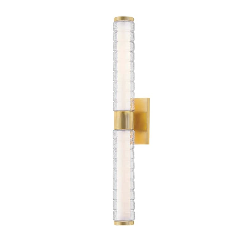 Hudson Valley Lighting 1792 Castor 24" Tall LED Wall Sconce - Aged Brass
