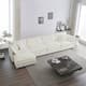 Option White 4-Seater Sofa+Ottomans