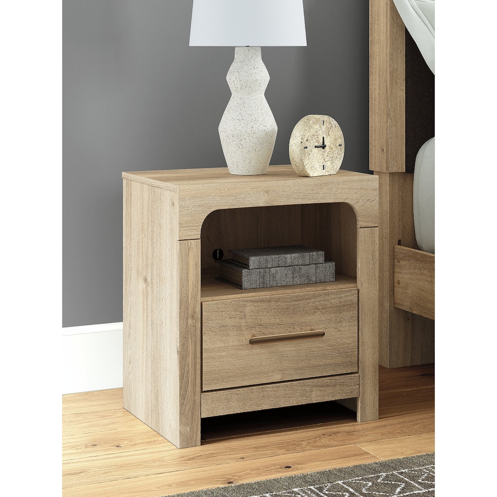 Signature Design by Ashley Prandefort Light Brown Nightstand