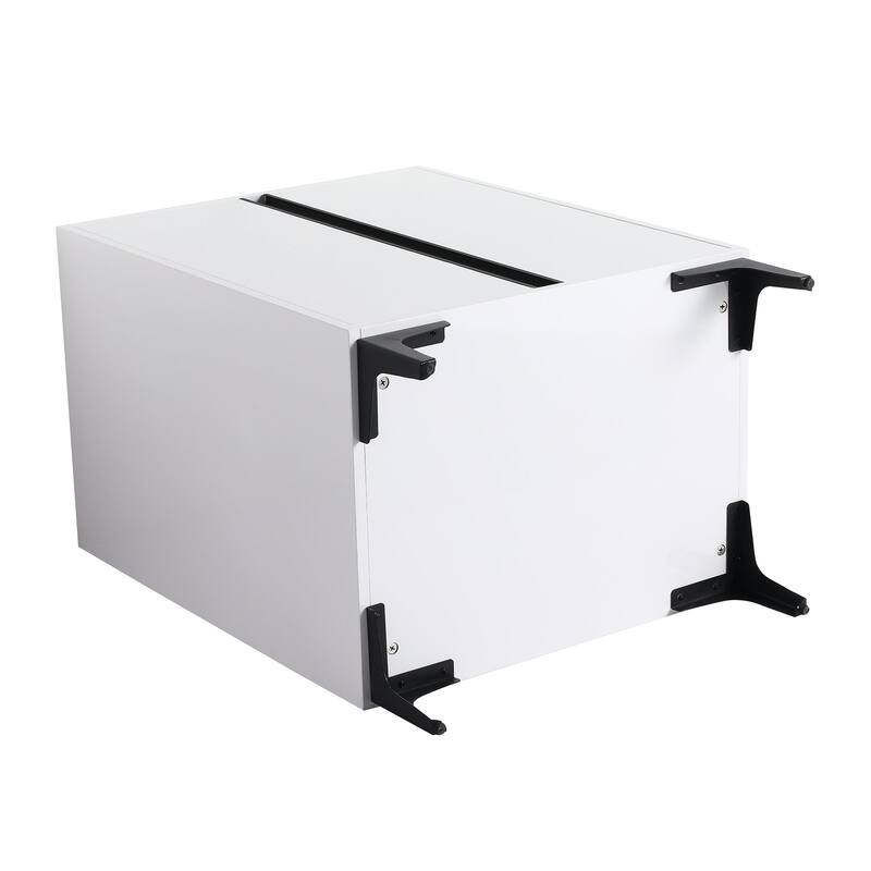 24/30 inch Freestanding Bathroom Vanity Set in White with Integrated