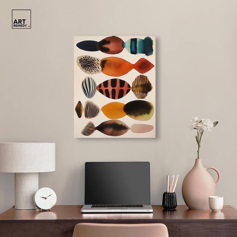 Biomorphs II Canvas by Art Remedy, Gallery Wrapped