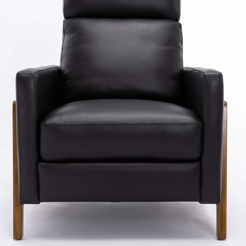 Roland Top Grain Leather Push Back Recliner by Greyson Living