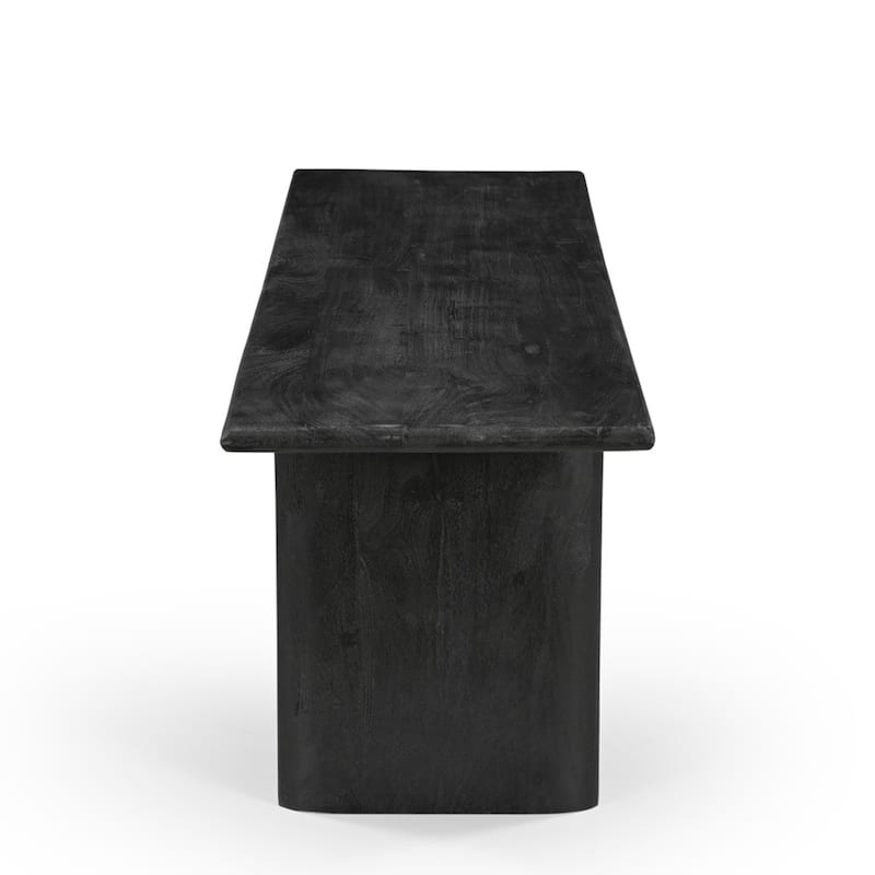 Grackle Solid Wood Dining Bench - Black