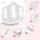 preview thumbnail 3 of 8, Toddlers and Kids Vanity Set with 3 Mirrors and Stool