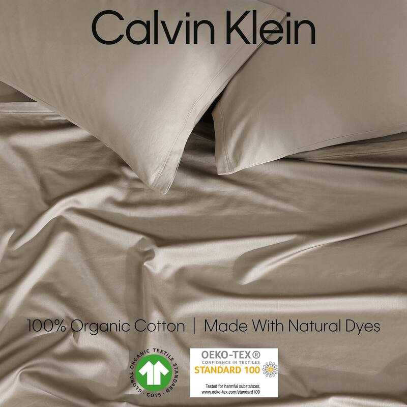 Calvin Klein Organic Earth Solid 4 Piece Sheet Set