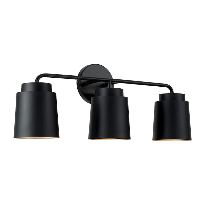 Pratt 3-Light Vanity - 24.5"W x 9.5"H x 6.25"E