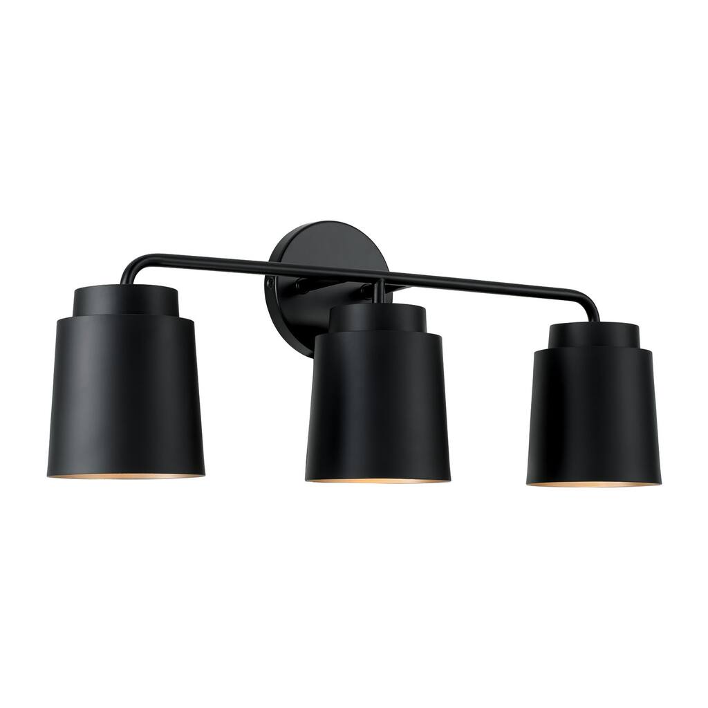 Pratt 3-Light Vanity - 24.5"W x 9.5"H x 6.25"E