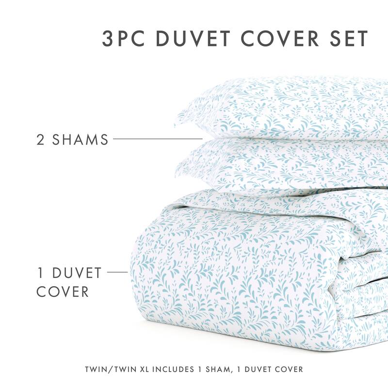 Becky Cameron Burst of Vines 3 Piece Duvet Cover Set