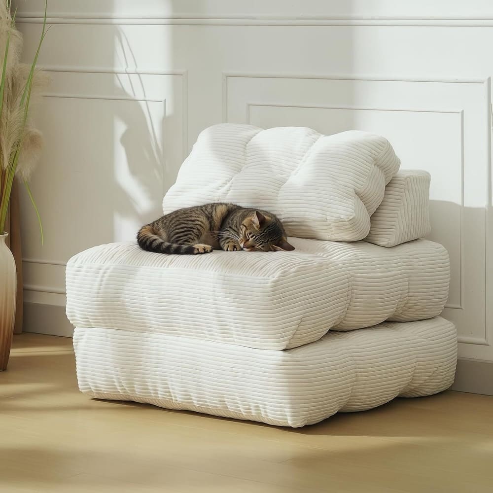 Folding Sofa Bed,Convertible Sleeper Chair with Pillow