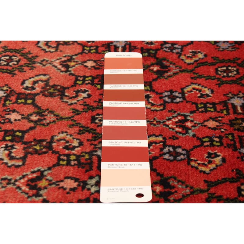 ECARPETGALLERY Hand-knotted Andelz Red Wool Rug - 3'7 x 4'11