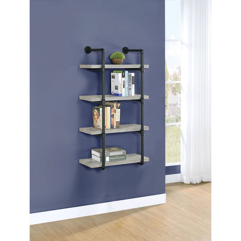 Elmcrest Farmhouse 24-inch 4-shelf Wall Bookshelf