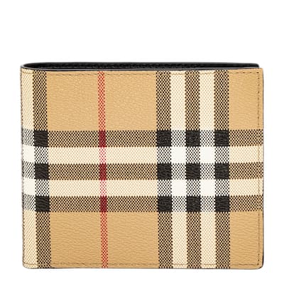 Burberry Men's Check Bifold Wallet