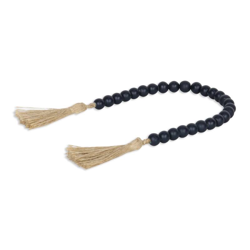 Akaida Dark Blue Wooden Bead Tassel Decor