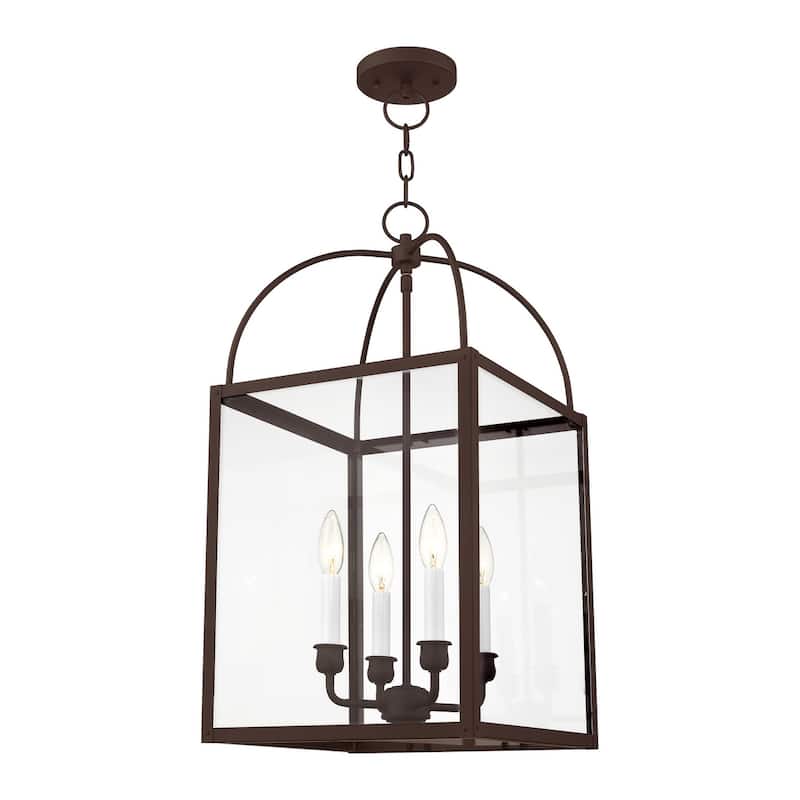 Livex Lighting 4 Light 240 Watt 12.75" Wide Pendant with Clear Glass